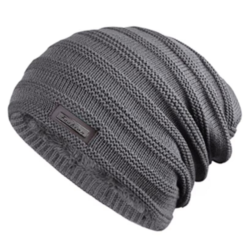 New Unisex Fur Lined Beanie Hat Keep Warm Winter Hat Thick Soft Stretch Hat for Men and Women Fashion Winter Cap