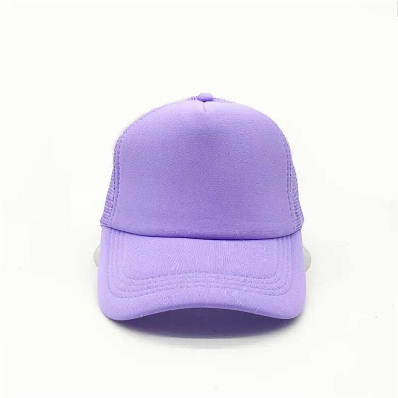 Unisex Cheaper 5 Panel Trucker Hat for Adult Summer Net Baseball Cap Men Women Blank Mesh Tentacle Sun Hat Visor