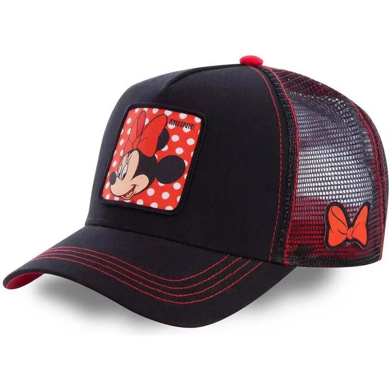 Hot Sale Unisex Anime Cartoon Cap High Quality Embroidered Patch Draw Baseball Cap Male Female Trucker Hat Mesh Hats Sun Hat